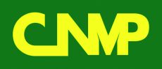 Green-yellow logo with the lettering CNMP.